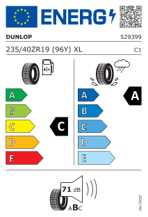 Pneu Dunlop Sport Maxx RT 235/40 ZR 19 96 Y XL